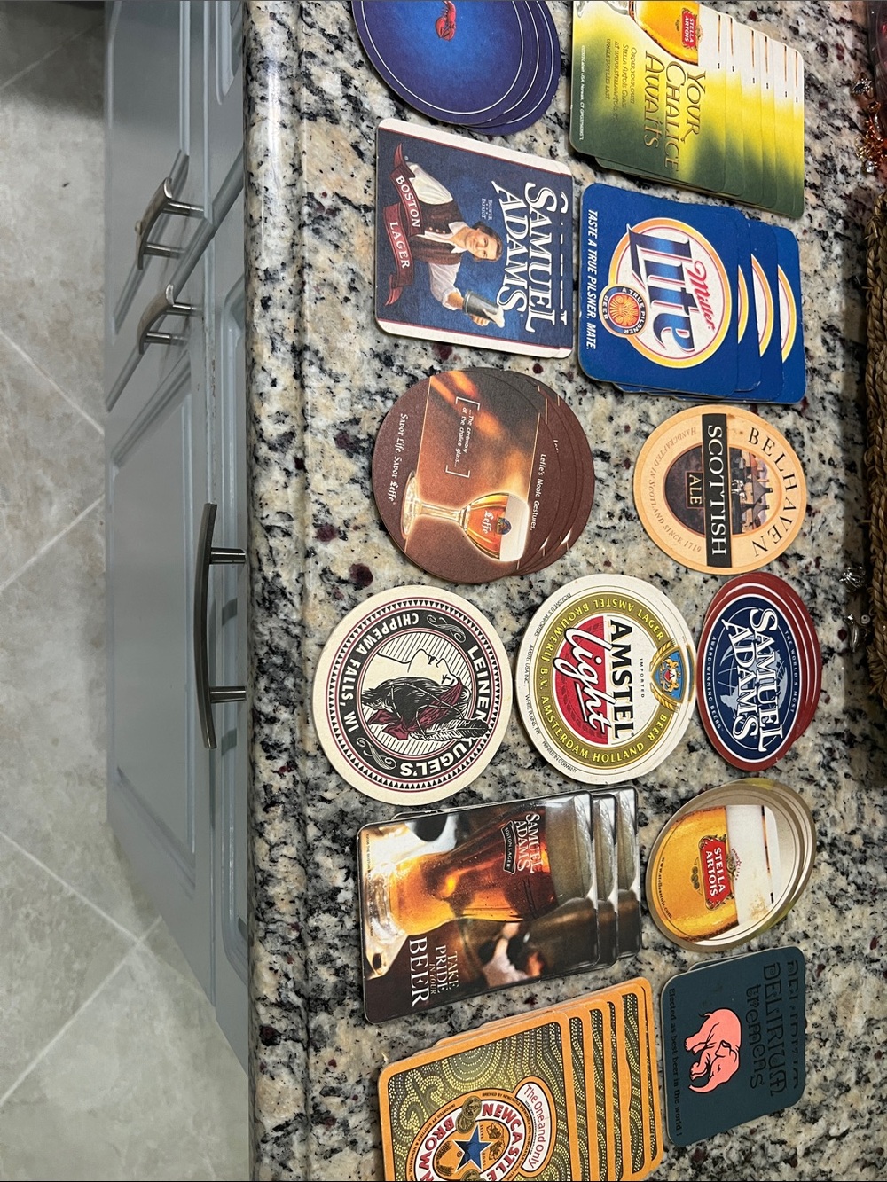Assorted Beer Coasters Lot - Colorful Bar Logos